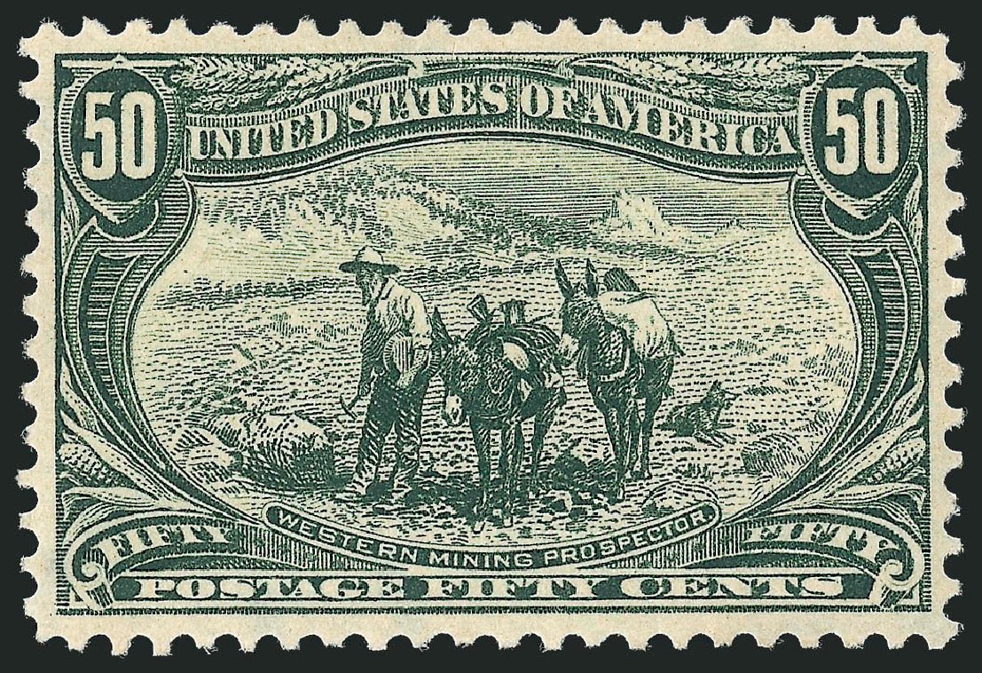 Values of US Stamp Scott Catalog 291: 1898 50c Trans Mississippi Exposition. Robert Siegel Auction Galleries, Oct 2011, Sale 1013, Lot 336