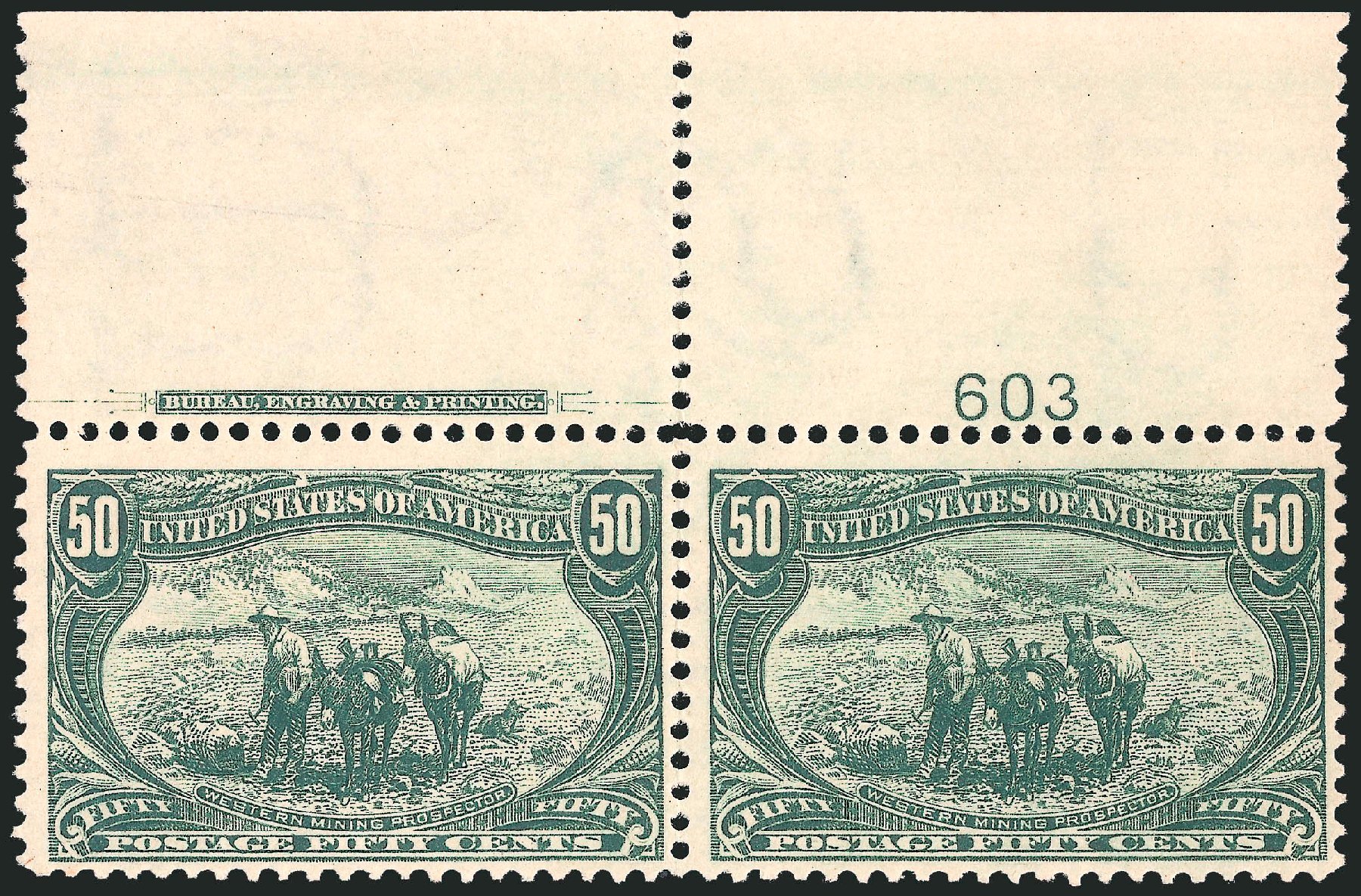 Cost of US Stamp Scott Catalog 291: 1898 50c Trans Mississippi Exposition. Robert Siegel Auction Galleries, Nov 2013, Sale 1061, Lot 3796