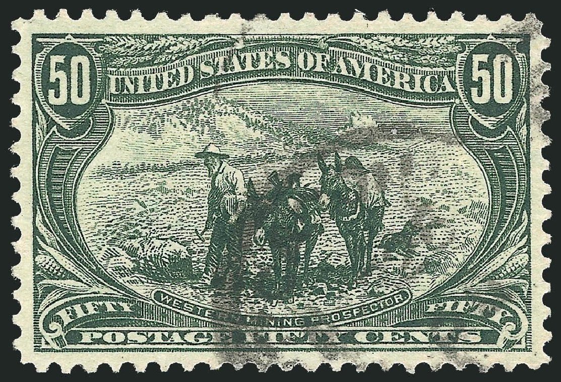 Costs of US Stamps Scott #291 - 1898 50c Trans Mississippi Exposition. Robert Siegel Auction Galleries, Nov 2014, Sale 1084, Lot 3666