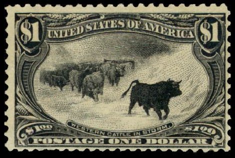 Price of US Stamps Scott #292: 1898 US$1.00 Trans Mississippi Exposition. Daniel Kelleher Auctions, Apr 2013, Sale 636, Lot 237