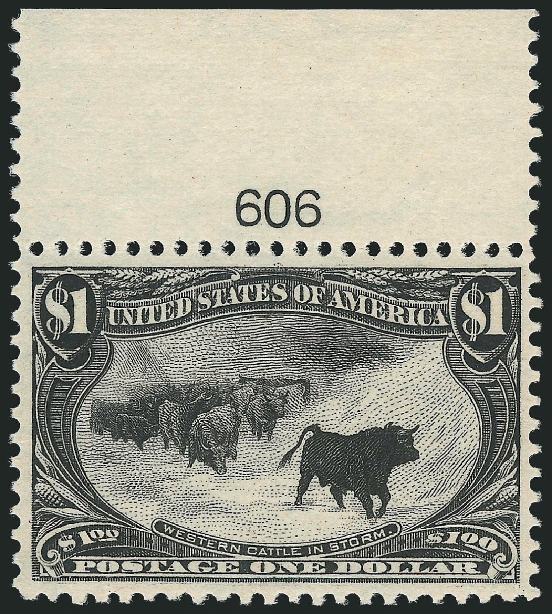 US Stamp Price Scott Catalogue # 292: 1898 US$1.00 Trans Mississippi Exposition. Robert Siegel Auction Galleries, Jun 2011, Sale 1010, Lot 97