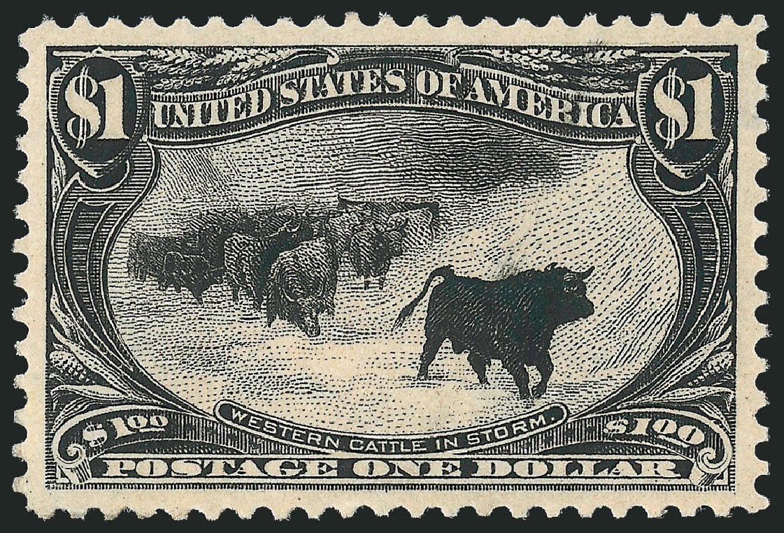 Price of US Stamp Scott Cat. # 292 - US$1.00 1898 Trans Mississippi Exposition. Robert Siegel Auction Galleries, Oct 2011, Sale 1013, Lot 337