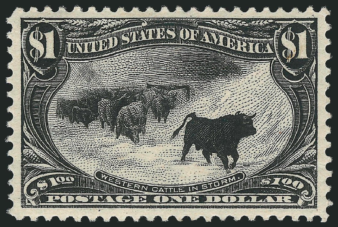 Price of US Stamp Scott Catalog 292: US$1.00 1898 Trans Mississippi Exposition. Robert Siegel Auction Galleries, Mar 2012, Sale 1019, Lot 647