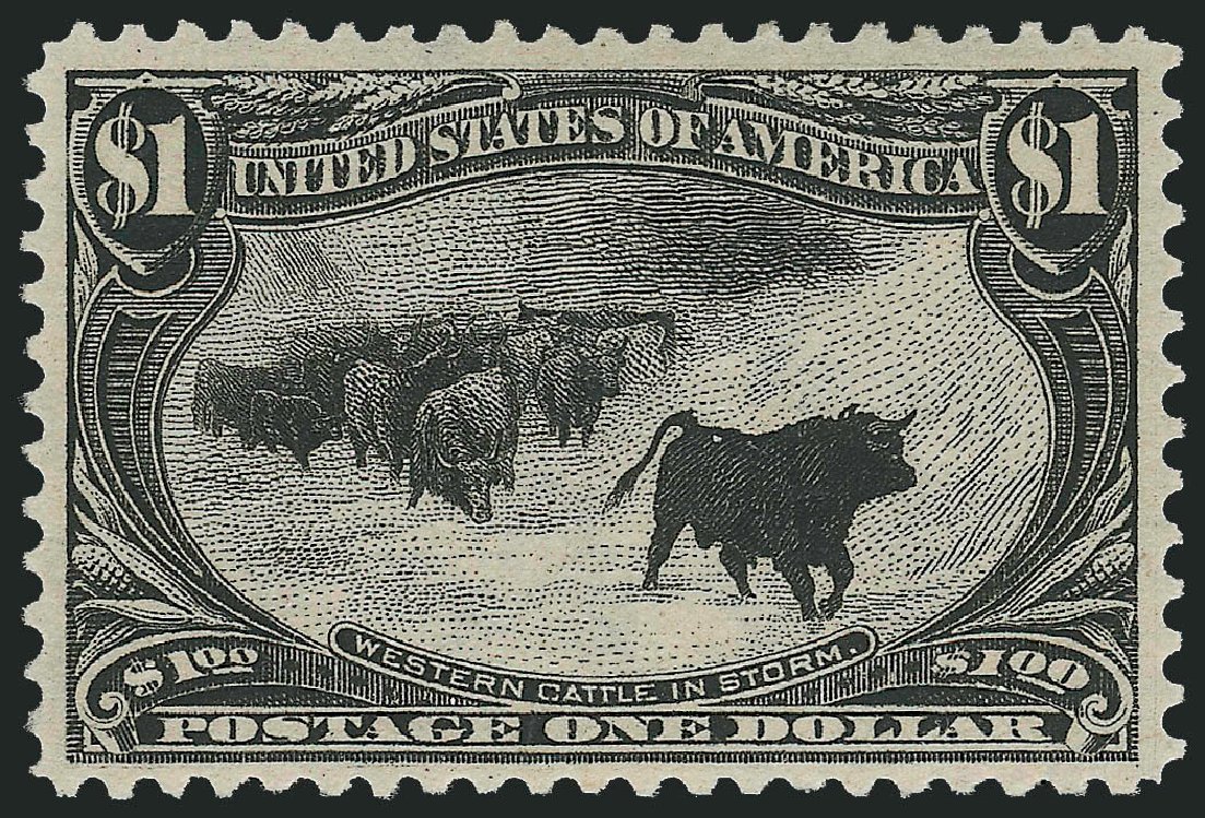Prices of US Stamp Scott Catalog #292: US$1.00 1898 Trans Mississippi Exposition. Robert Siegel Auction Galleries, Dec 2012, Sale 1037, Lot 1917