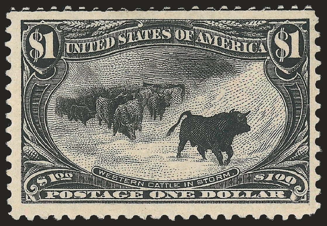 Cost of US Stamp Scott Catalog 292 - 1898 US$1.00 Trans Mississippi Exposition. Robert Siegel Auction Galleries, Jun 2009, Sale 975, Lot 1637
