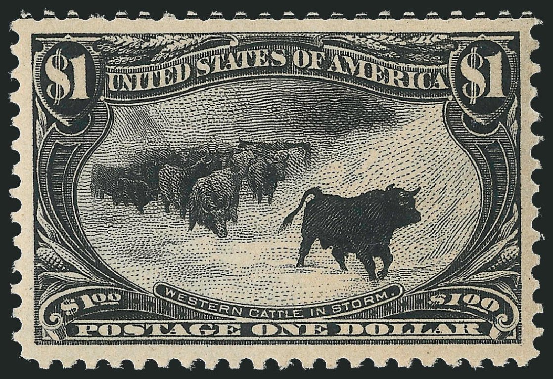 Costs of US Stamp Scott Catalog # 292: 1898 US$1.00 Trans Mississippi Exposition. Robert Siegel Auction Galleries, Feb 2010, Sale 983, Lot 187