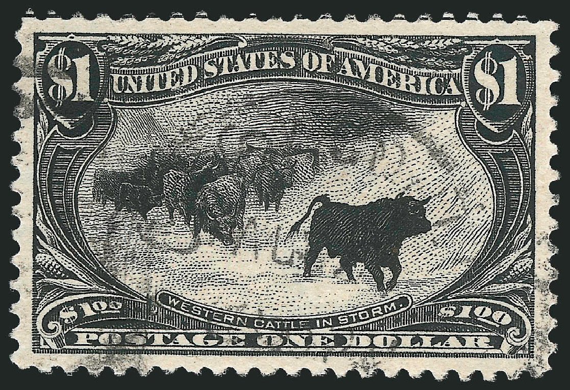 US Stamp Price Scott Cat. 292: 1898 US$1.00 Trans Mississippi Exposition. Robert Siegel Auction Galleries, Apr 2010, Sale 984, Lot 717