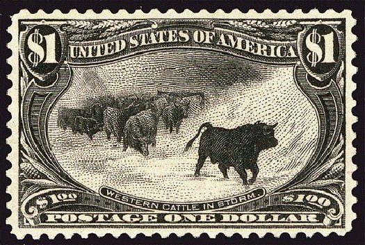US Stamps Price Scott Cat. # 292 - US$1.00 1898 Trans Mississippi Exposition. Spink Shreves Galleries, Jan 2014, Sale 146, Lot 337