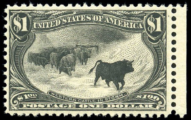 US Stamp Price Scott Cat. 292: US$1.00 1898 Trans Mississippi Exposition. Matthew Bennett International, Sep 2010, Sale 331, Lot 668