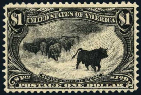 Prices of US Stamps Scott Cat. #292: 1898 US$1.00 Trans Mississippi Exposition. Harmer-Schau Auction Galleries, Nov 2014, Sale 103, Lot 118