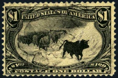 Value of US Stamp Scott # 292: 1898 US$1.00 Trans Mississippi Exposition. Harmer-Schau Auction Galleries, Jan 2013, Sale 96, Lot 528