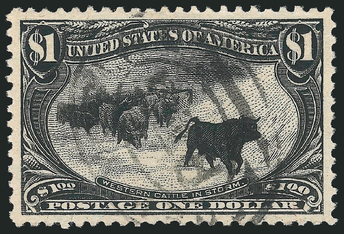 US Stamp Prices Scott 292 - 1898 US$1.00 Trans Mississippi Exposition. Robert Siegel Auction Galleries, Jun 2011, Sale 1011, Lot 658
