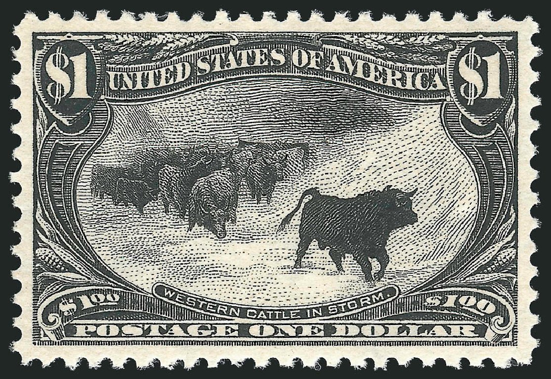 Cost of US Stamps Scott Cat. #292 - 1898 US$1.00 Trans Mississippi Exposition. Robert Siegel Auction Galleries, Nov 2012, Sale 1034, Lot 278