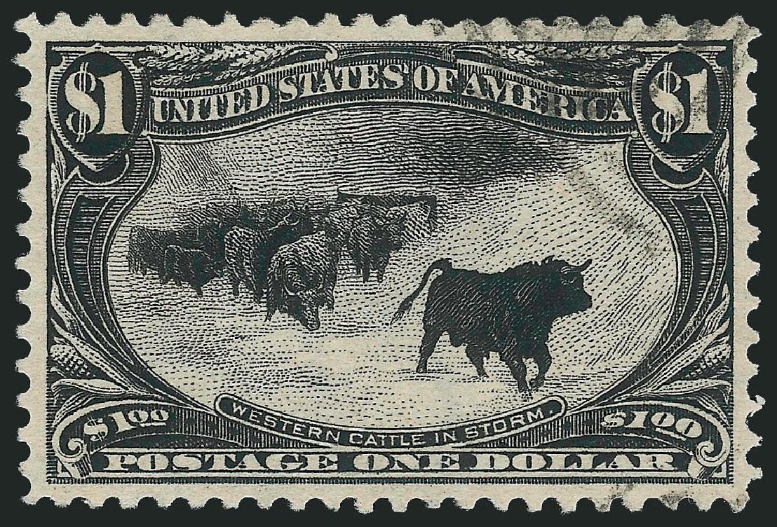 US Stamp Price Scott Cat. #292 - US$1.00 1898 Trans Mississippi Exposition. Robert Siegel Auction Galleries, Nov 2014, Sale 1084, Lot 3668