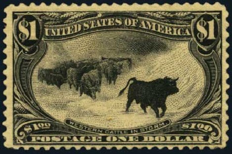 Prices of US Stamp Scott Cat. #292: US$1.00 1898 Trans Mississippi Exposition. Harmer-Schau Auction Galleries, Oct 2011, Sale 91, Lot 249