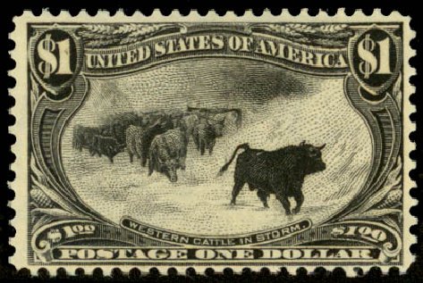Value of US Stamp Scott Catalog 292 - 1898 US$1.00 Trans Mississippi Exposition. Daniel Kelleher Auctions, Jan 2015, Sale 663, Lot 1569