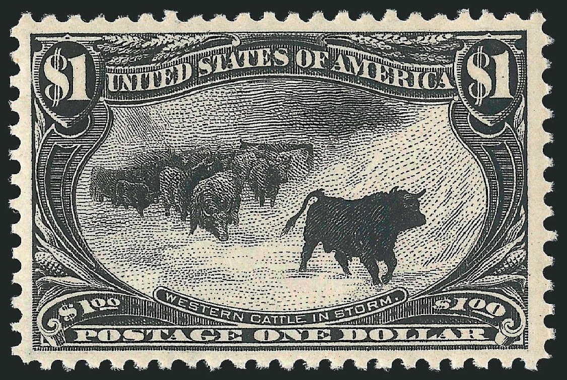 Costs of US Stamps Scott Cat. 292: US$1.00 1898 Trans Mississippi Exposition. Robert Siegel Auction Galleries, May 2013, Sale 1044, Lot 229