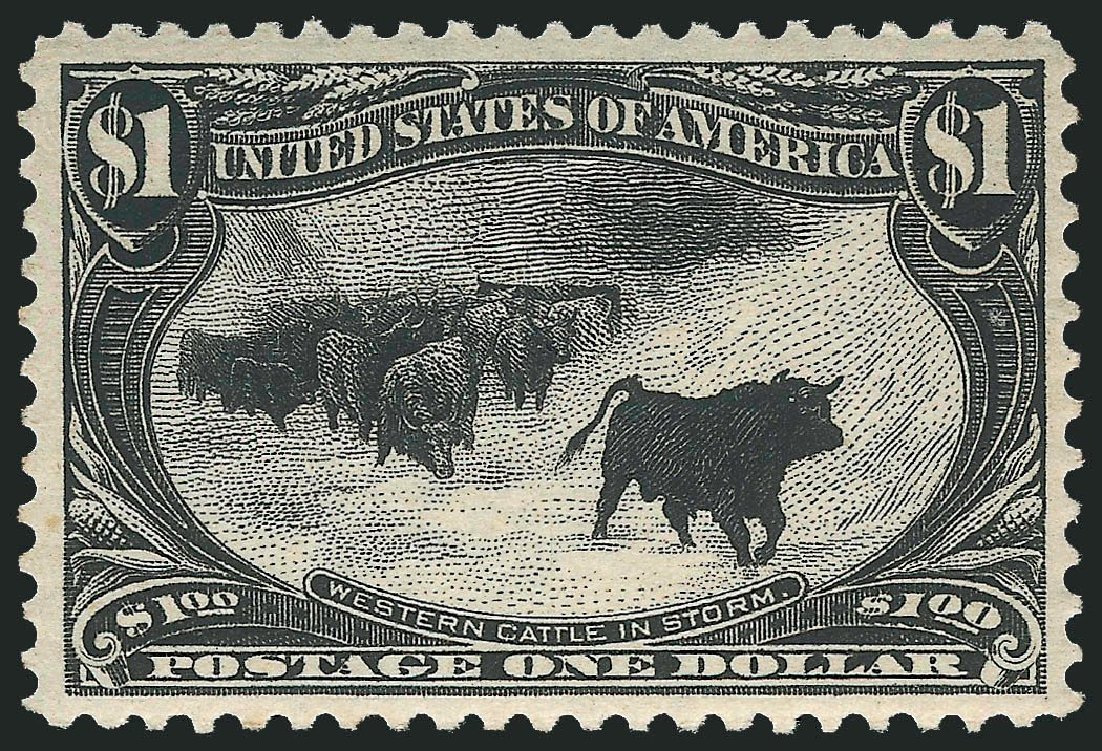 US Stamps Price Scott # 292: 1898 US$1.00 Trans Mississippi Exposition. Robert Siegel Auction Galleries, Nov 2013, Sale 1061, Lot 3799