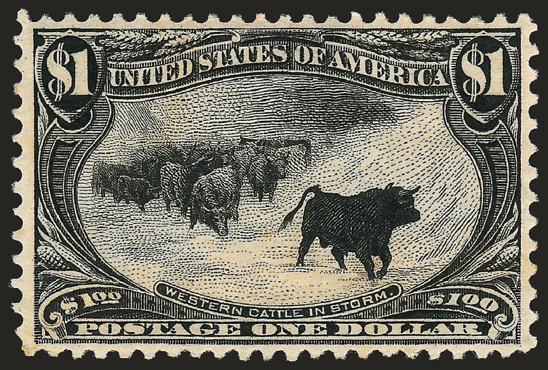 US Stamp Prices Scott Catalogue 292 - US$1.00 1898 Trans Mississippi Exposition. Robert Siegel Auction Galleries, Sep 2008, Sale 962, Lot 2589