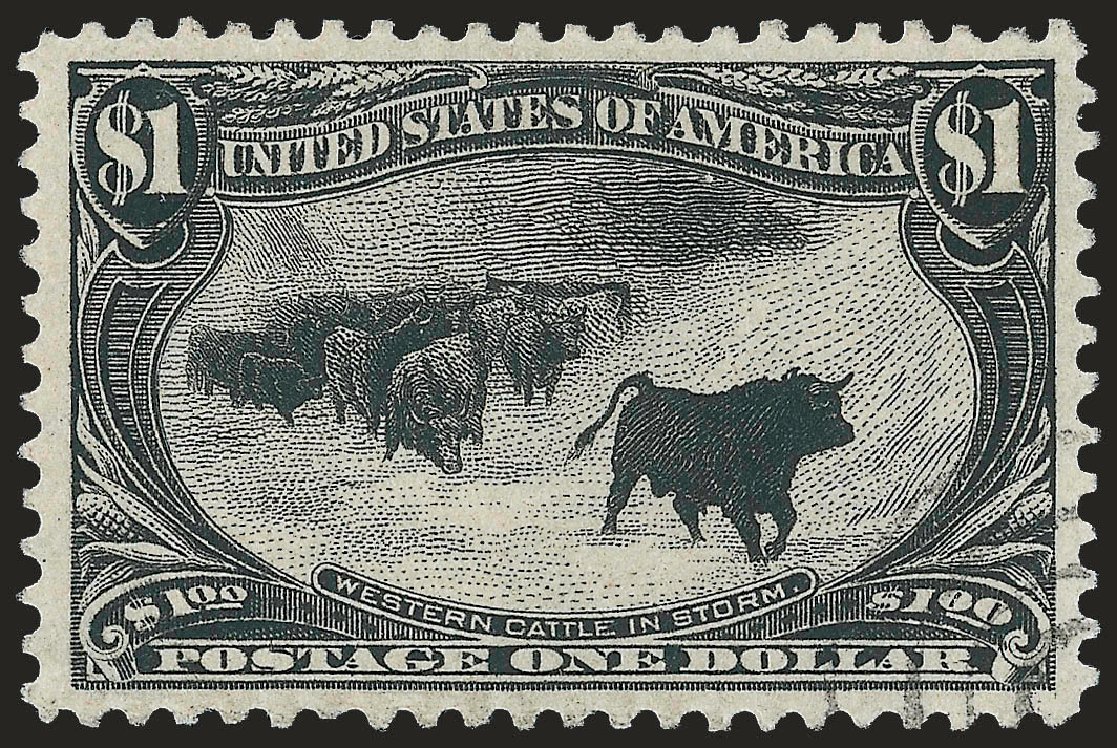 Price of US Stamps Scott 292 - 1898 US$1.00 Trans Mississippi Exposition. Robert Siegel Auction Galleries, Jun 2009, Sale 975, Lot 1639