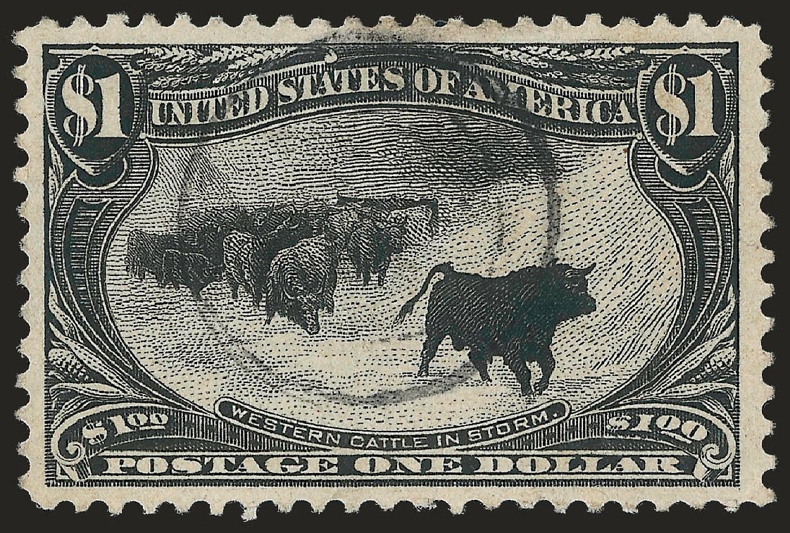 Price of US Stamps Scott # 292: 1898 US$1.00 Trans Mississippi Exposition. Robert Siegel Auction Galleries, Apr 2010, Sale 984, Lot 719