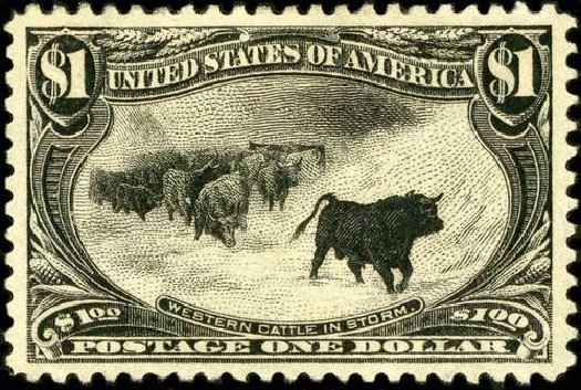 US Stamp Prices Scott # 292 - 1898 US$1.00 Trans Mississippi Exposition. Spink Shreves Galleries, Jul 2015, Sale 151, Lot 239