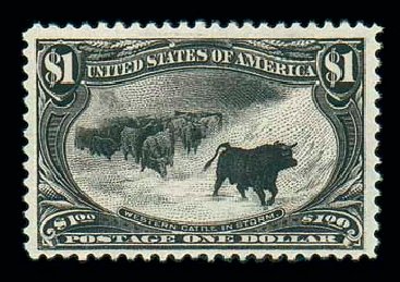 US Stamp Prices Scott Cat. #292 - 1898 US$1.00 Trans Mississippi Exposition. Matthew Bennett International, Dec 2007, Sale 325, Lot 1860