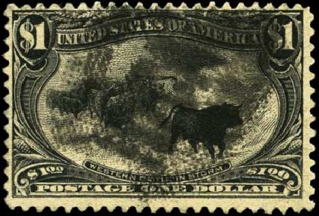Cost of US Stamps Scott Catalogue #292 - US$1.00 1898 Trans Mississippi Exposition. Harmer-Schau Auction Galleries, Feb 2012, Sale 92, Lot 1070