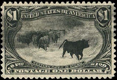 US Stamps Value Scott Catalog 292 - 1898 US$1.00 Trans Mississippi Exposition. Regency-Superior, Nov 2014, Sale 108, Lot 610
