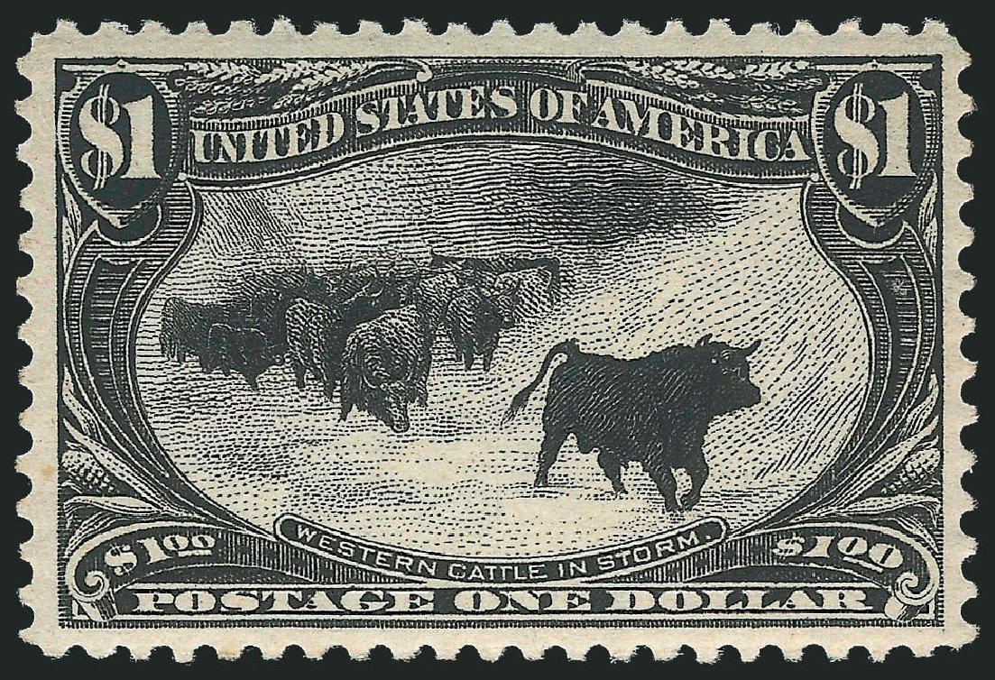 Values of US Stamps Scott Cat. # 292 - 1898 US$1.00 Trans Mississippi Exposition. Robert Siegel Auction Galleries, Jul 2013, Sale 1050, Lot 440