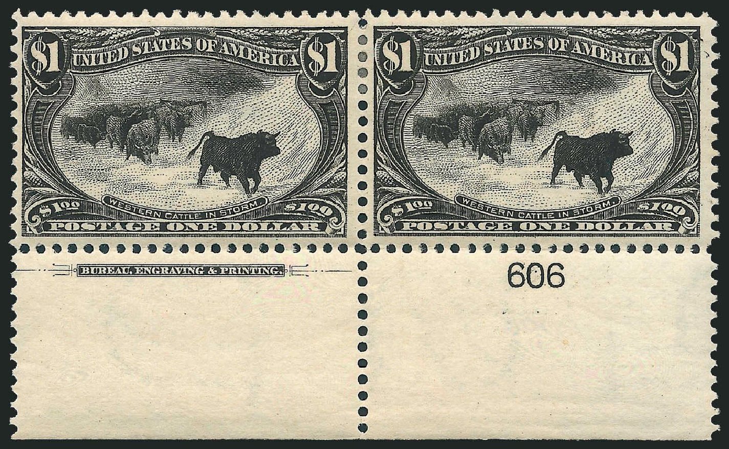 US Stamps Price Scott Catalogue # 292: 1898 US$1.00 Trans Mississippi Exposition. Robert Siegel Auction Galleries, Nov 2013, Sale 1061, Lot 3800