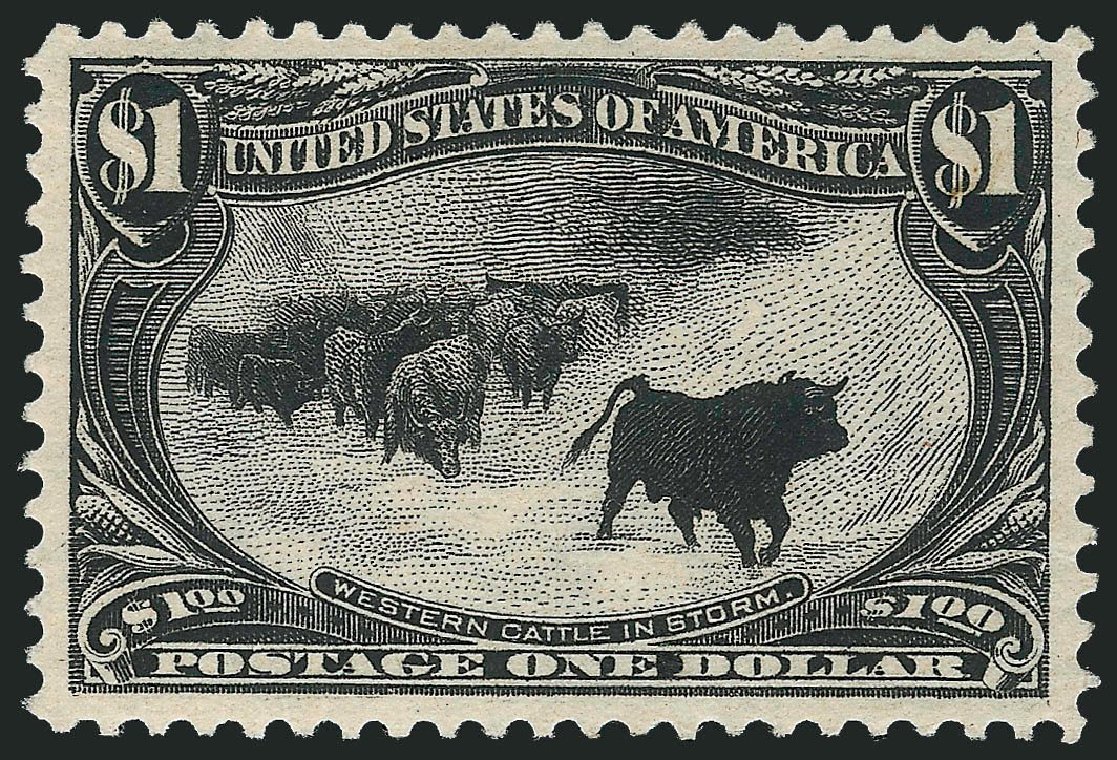 US Stamp Price Scott Catalogue #292: US$1.00 1898 Trans Mississippi Exposition. Robert Siegel Auction Galleries, Jul 2014, Sale 1077, Lot 210