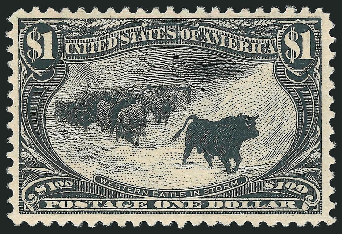 US Stamps Value Scott Cat. #292 - US$1.00 1898 Trans Mississippi Exposition. Robert Siegel Auction Galleries, Jul 2015, Sale 1107, Lot 390