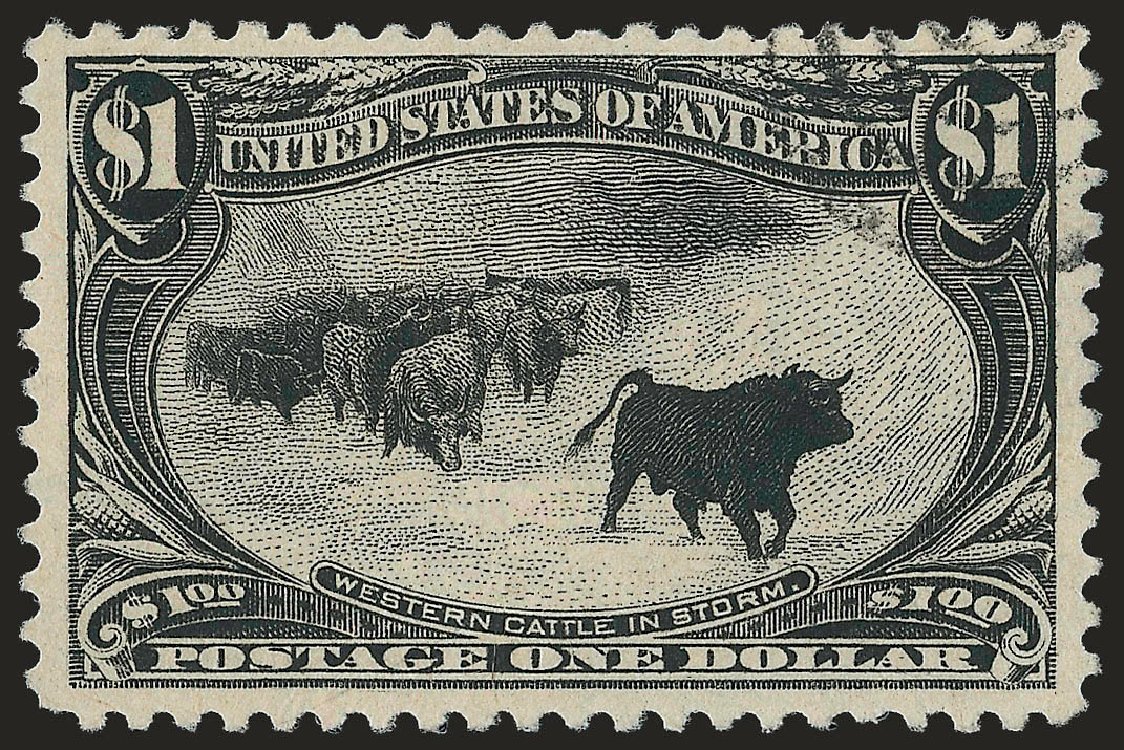 US Stamps Prices Scott Cat. # 292 - 1898 US$1.00 Trans Mississippi Exposition. Robert Siegel Auction Galleries, Jun 2009, Sale 975, Lot 1640