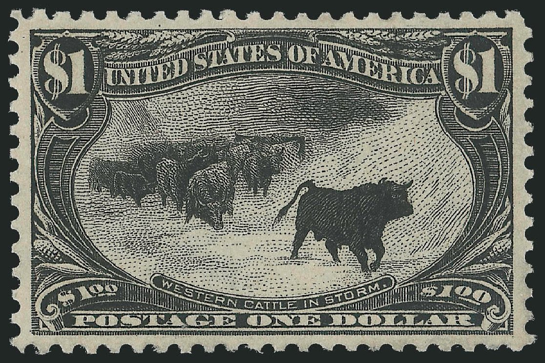 Prices of US Stamp Scott Catalog #292: 1898 US$1.00 Trans Mississippi Exposition. Robert Siegel Auction Galleries, Dec 2009, Sale 982, Lot 5650