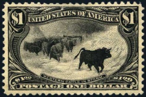 Prices of US Stamp Scott Cat. 292: 1898 US$1.00 Trans Mississippi Exposition. Harmer-Schau Auction Galleries, Jan 2014, Sale 100, Lot 541