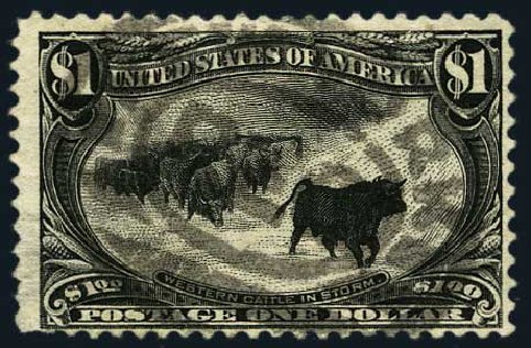 Costs of US Stamp Scott #292: US$1.00 1898 Trans Mississippi Exposition. Harmer-Schau Auction Galleries, May 2015, Sale 105, Lot 151