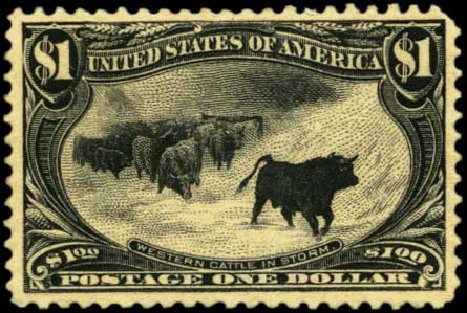 Values of US Stamp Scott Cat. #292 - 1898 US$1.00 Trans Mississippi Exposition. Harmer-Schau Auction Galleries, Feb 2012, Sale 92, Lot 1061