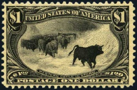 Cost of US Stamp Scott #292 - US$1.00 1898 Trans Mississippi Exposition. Harmer-Schau Auction Galleries, Aug 2012, Sale 94, Lot 1431
