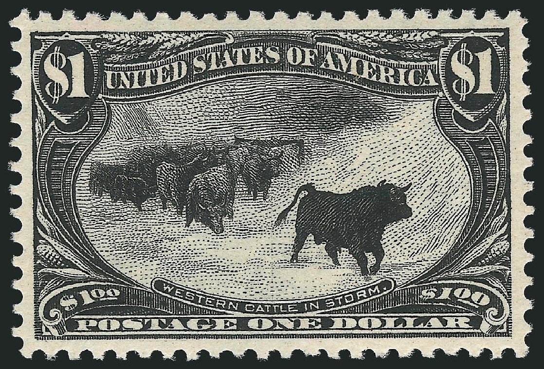 US Stamps Price Scott Cat. 292: US$1.00 1898 Trans Mississippi Exposition. Robert Siegel Auction Galleries, Jun 2012, Sale 1025, Lot 201