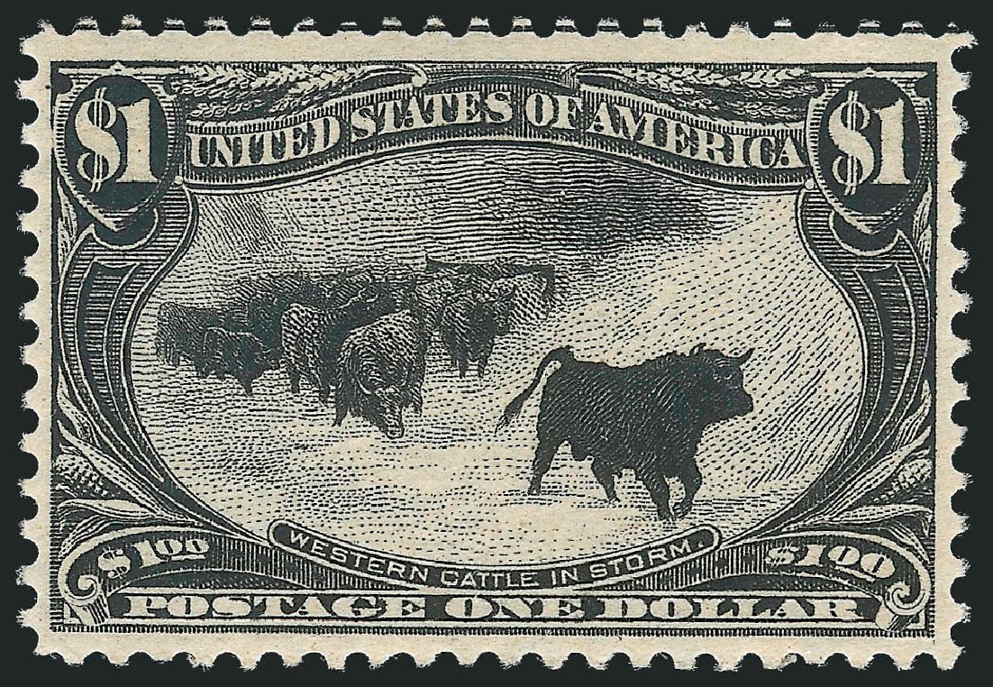 US Stamp Value Scott 292: US$1.00 1898 Trans Mississippi Exposition. Robert Siegel Auction Galleries, Dec 2012, Sale 1037, Lot 1921