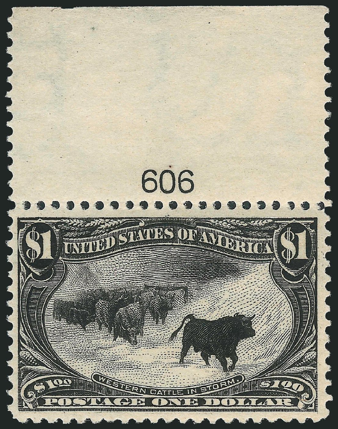 US Stamps Prices Scott Cat. #292: 1898 US$1.00 Trans Mississippi Exposition. Robert Siegel Auction Galleries, Mar 2013, Sale 1040, Lot 1601