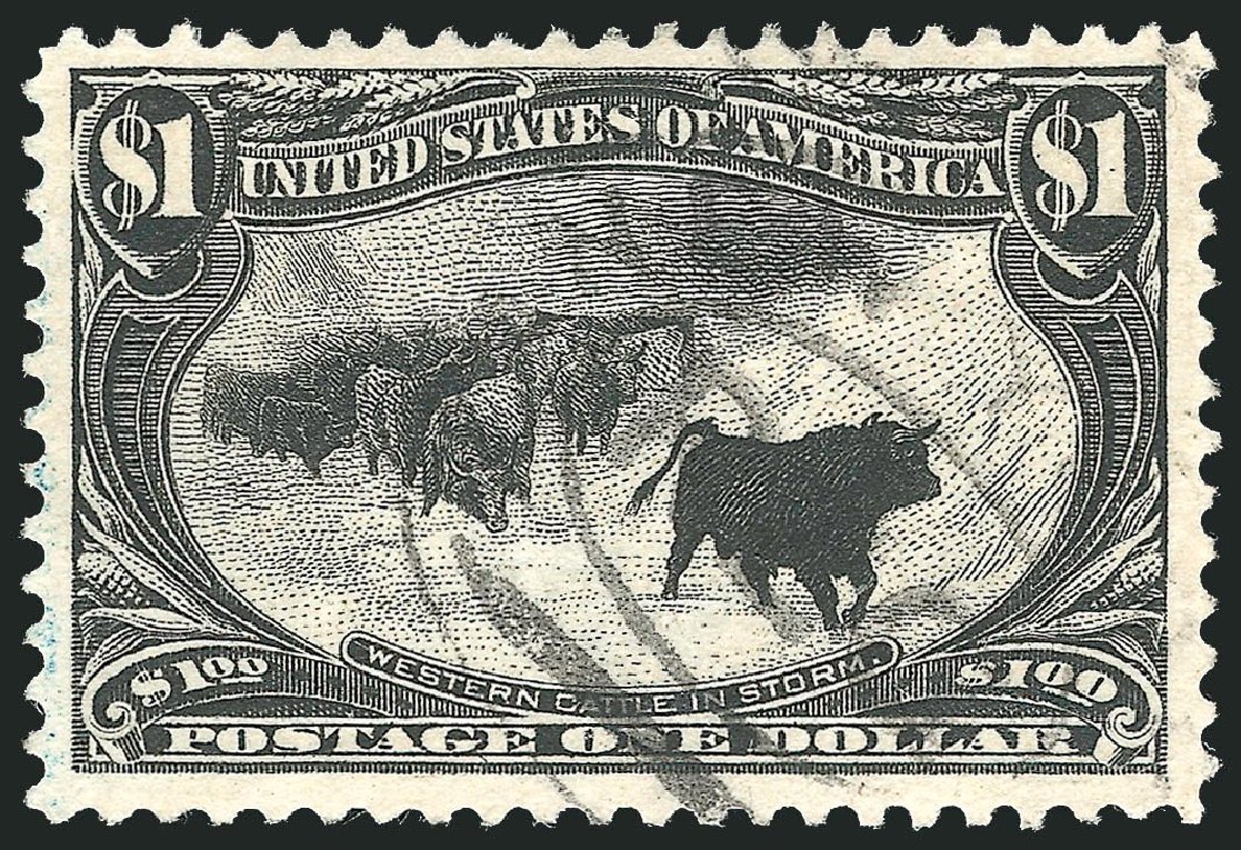 US Stamps Prices Scott Catalogue # 292: 1898 US$1.00 Trans Mississippi Exposition. Robert Siegel Auction Galleries, Jul 2014, Sale 1077, Lot 211
