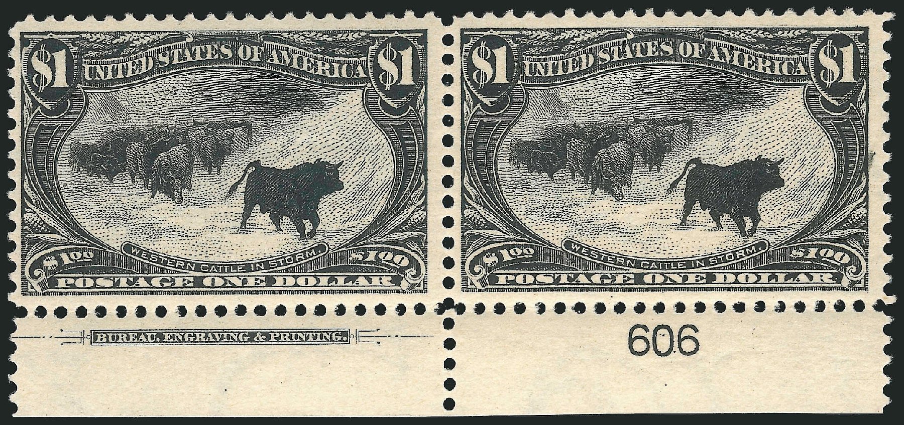 Values of US Stamp Scott Catalog #292 - 1898 US$1.00 Trans Mississippi Exposition. Robert Siegel Auction Galleries, Jun 2015, Sale 1106, Lot 3141