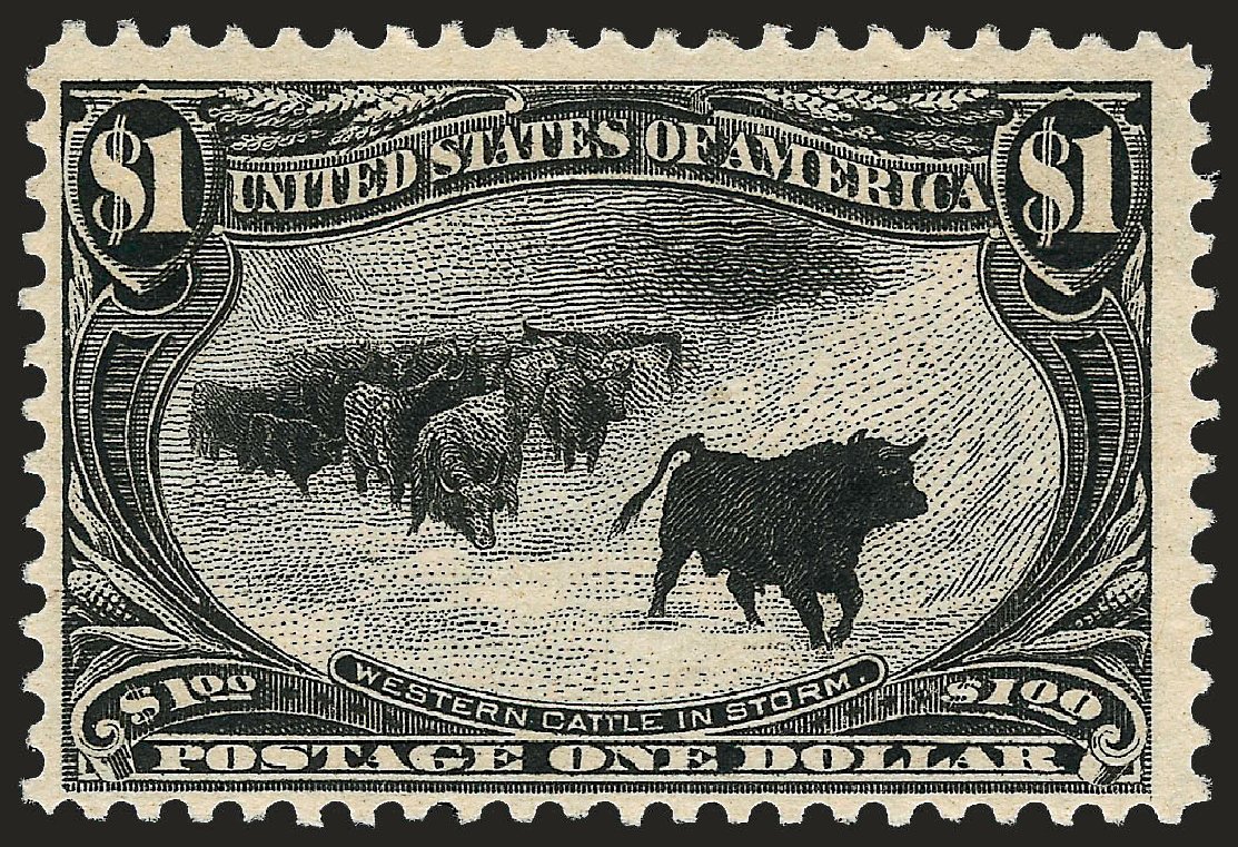 US Stamps Price Scott # 292 - 1898 US$1.00 Trans Mississippi Exposition. Robert Siegel Auction Galleries, Sep 2008, Sale 962, Lot 2591