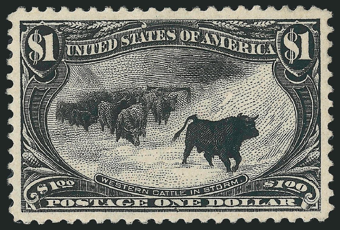 Costs of US Stamp Scott #292: US$1.00 1898 Trans Mississippi Exposition. Robert Siegel Auction Galleries, Oct 2010, Sale 997, Lot 5811