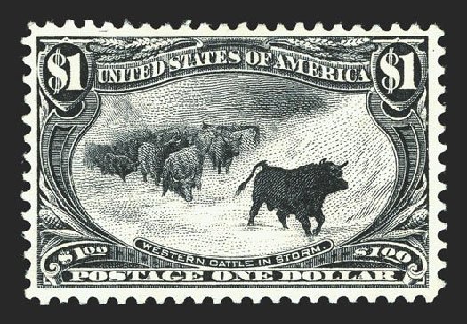 Costs of US Stamps Scott Catalog 292: US$1.00 1898 Trans Mississippi Exposition. Spink Shreves Galleries, Mar 2013, Sale 142, Lot 281