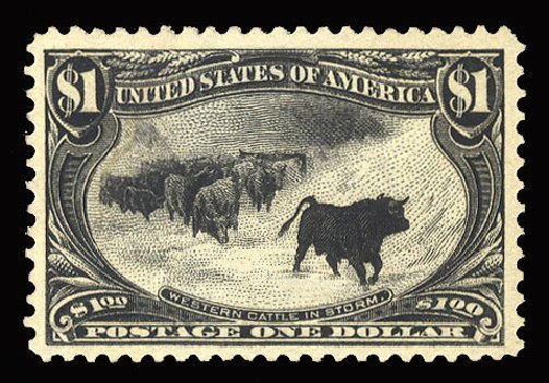 Prices of US Stamps Scott Catalog 292 - US$1.00 1898 Trans Mississippi Exposition. Cherrystone Auctions, Mar 2013, Sale 201303, Lot 64
