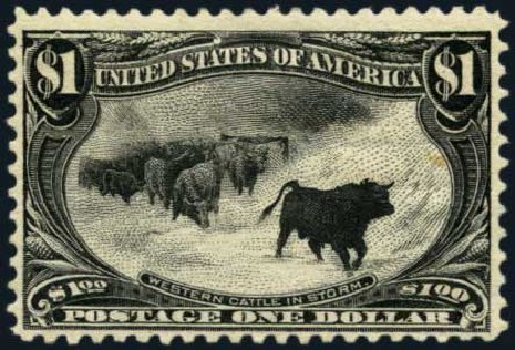 Price of US Stamp Scott Cat. # 292 - 1898 US$1.00 Trans Mississippi Exposition. Harmer-Schau Auction Galleries, Aug 2014, Sale 102, Lot 1934