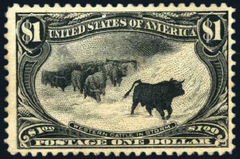 US Stamp Price Scott # 292 - US$1.00 1898 Trans Mississippi Exposition. Harmer-Schau Auction Galleries, Jun 2008, Sale 78, Lot 1484